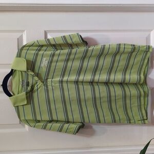 Ahead Extreme Men's Short Sleeve Striped Polo Shirt Size Medium - Mountain Air